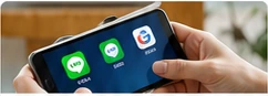 中国で利用する通信アプリとスマートフォン